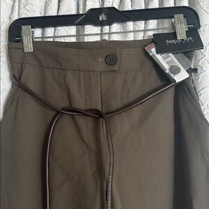Patrizia Pepe Olive Trousers with Belt